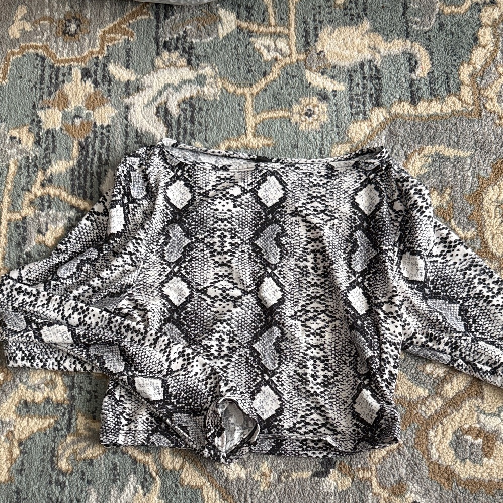 Windsor Snakeskin Print Top